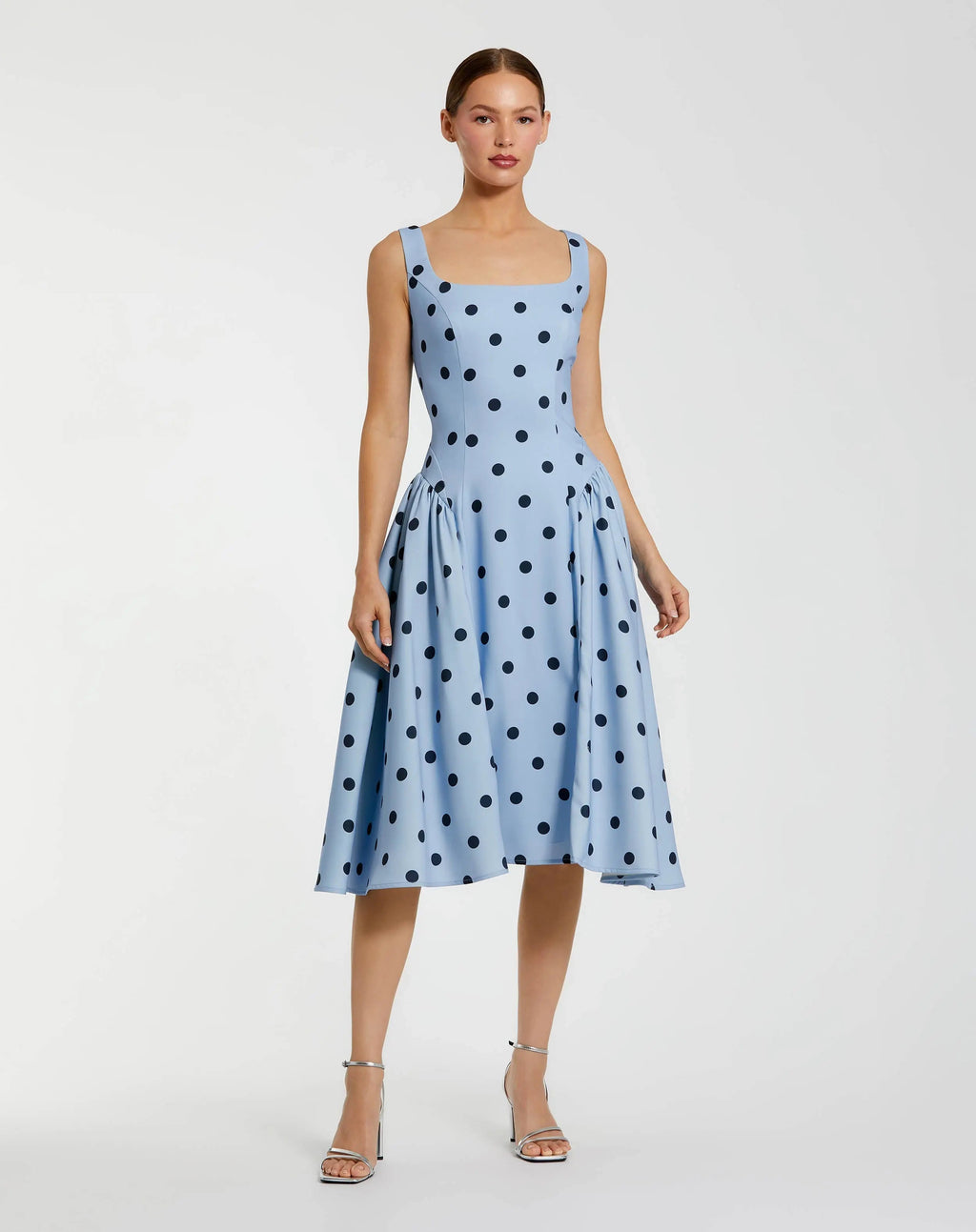 Women's Blue Midi Dress - 37053