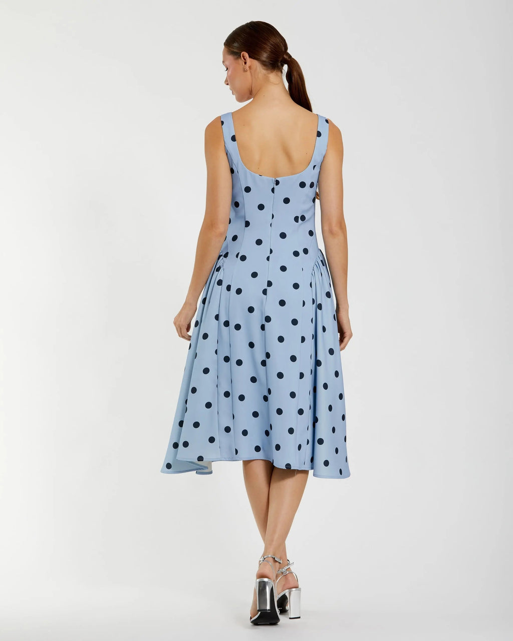 Women's Blue Midi Dress - 37053