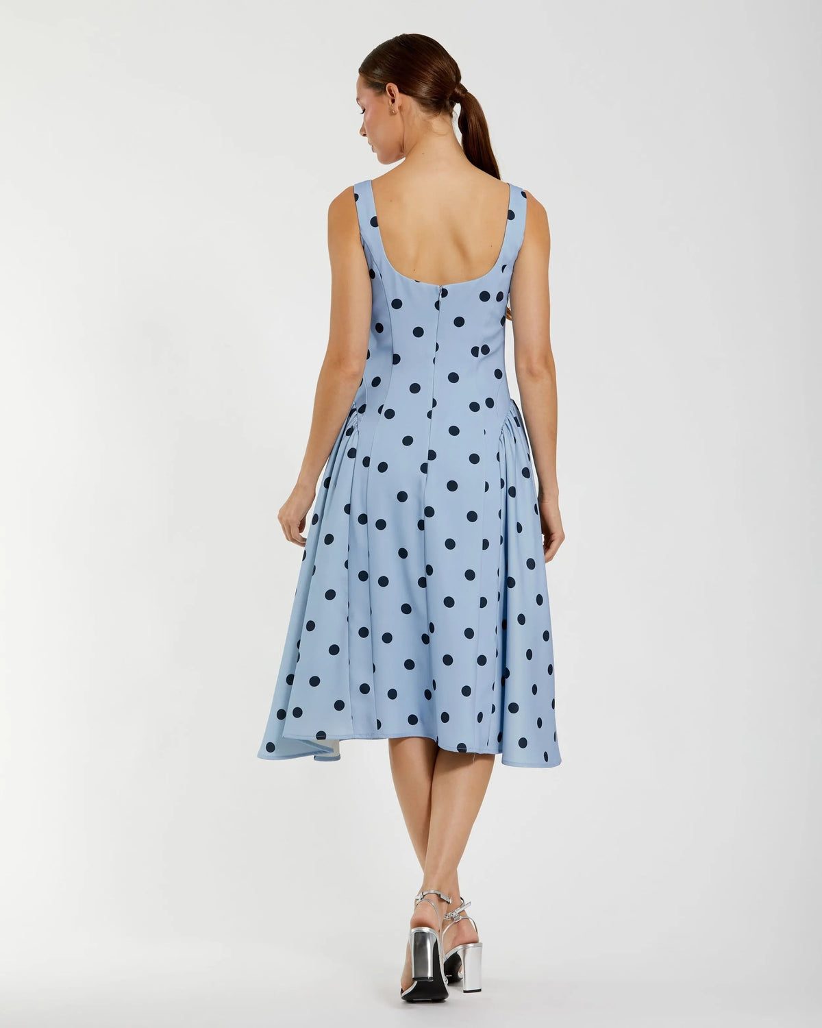 Women's Blue Midi Dress - 37053