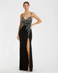 Women's Black Dress Floral - Black