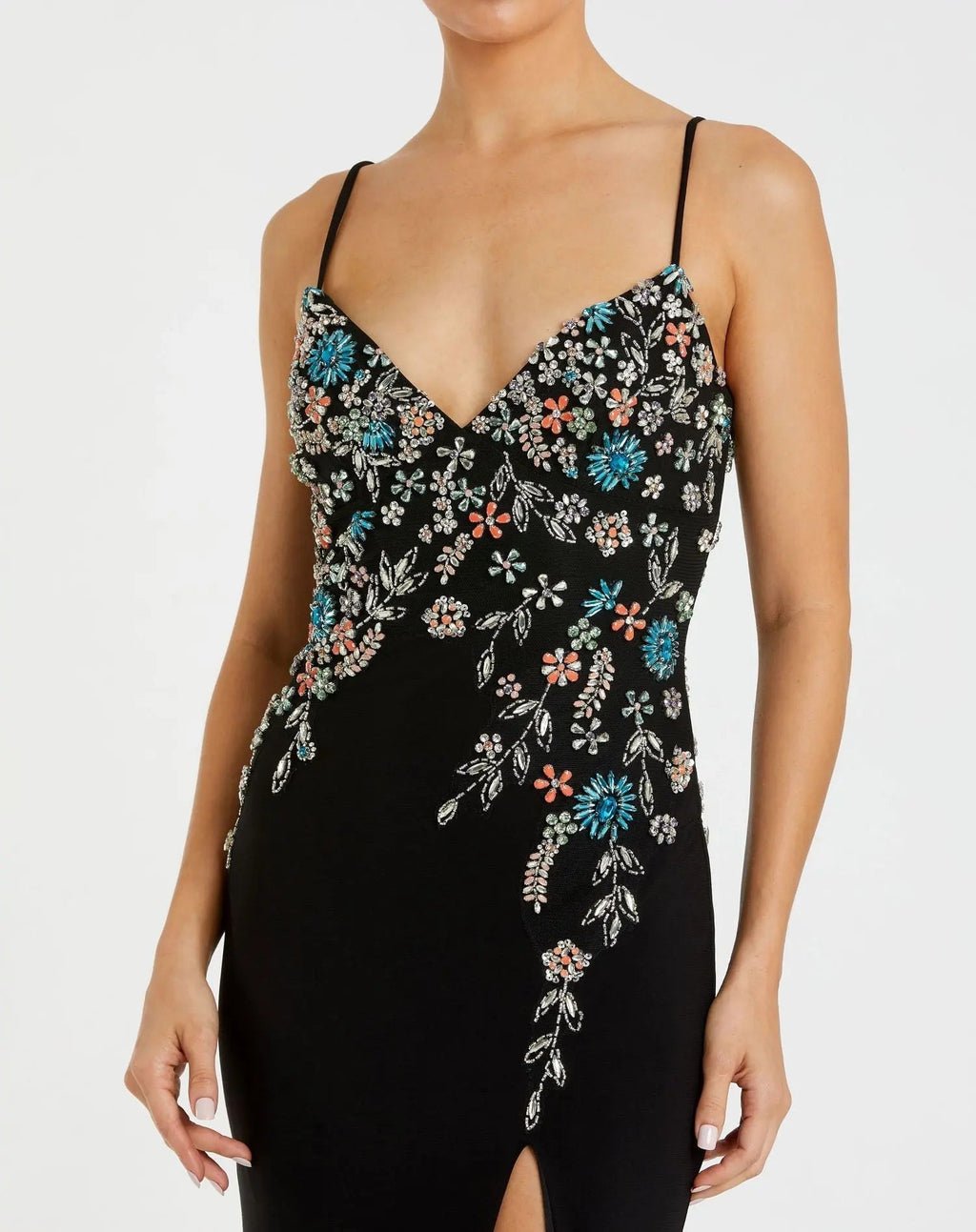 Women's Black Dress Floral - Black