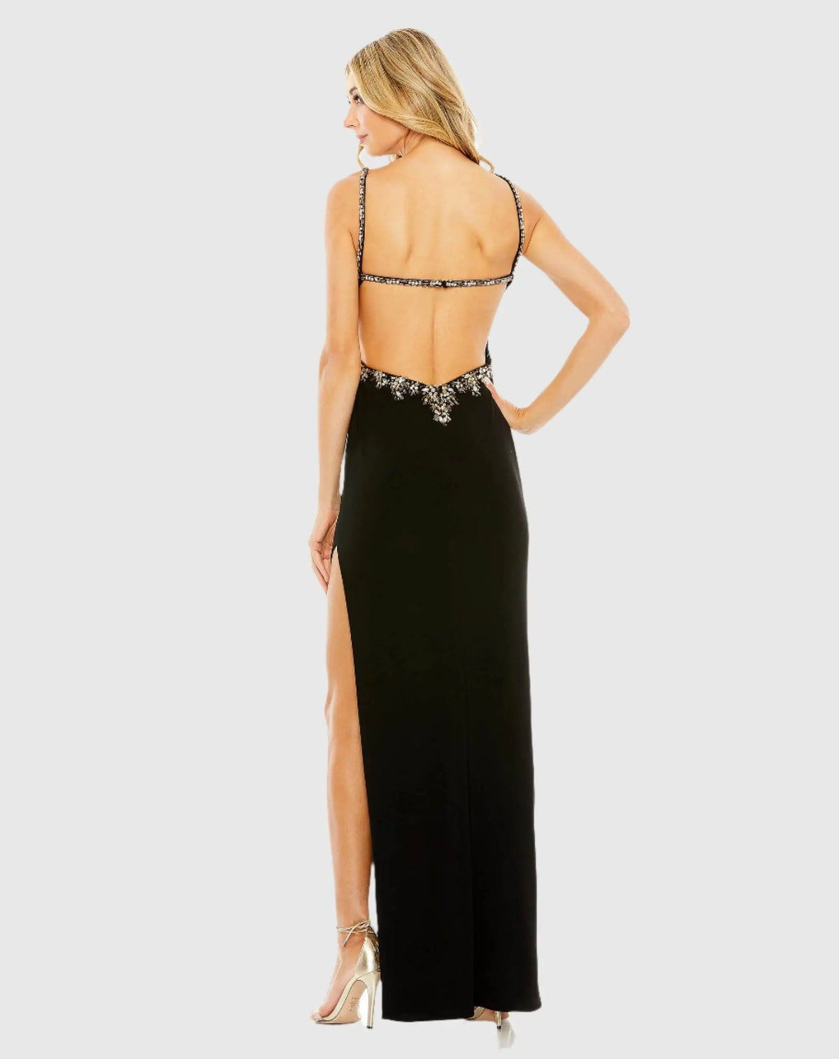 Women's Black Dress Ruched - Black