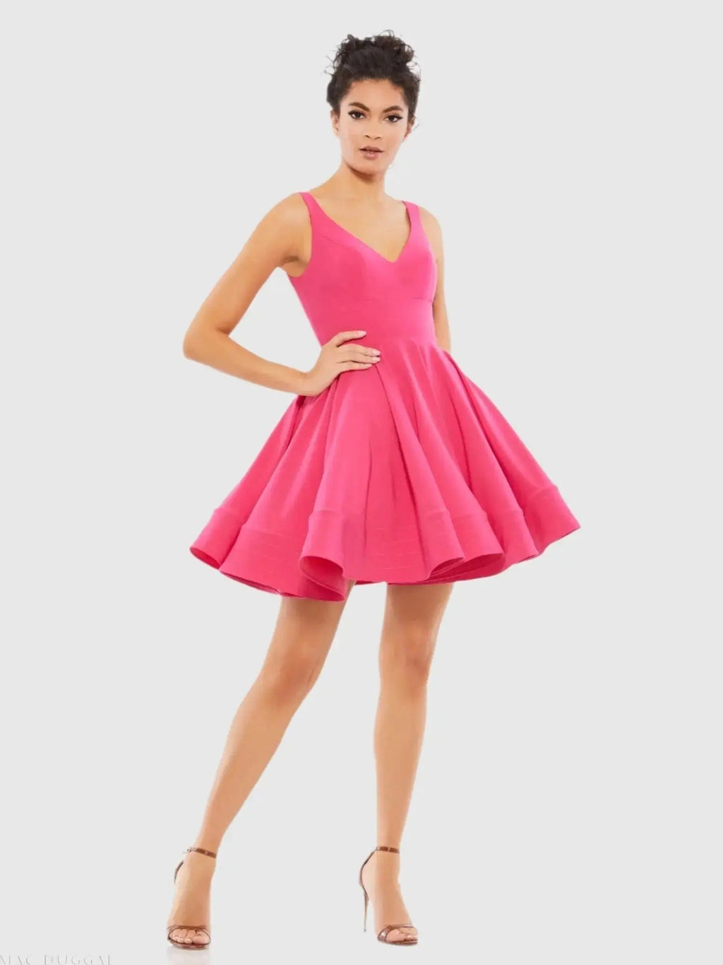 Women's Pink Mini Dress - 48478 Fuchsia