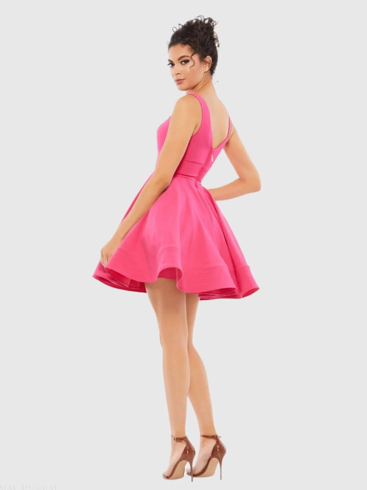 Women's Pink Mini Dress - 48478 Fuchsia