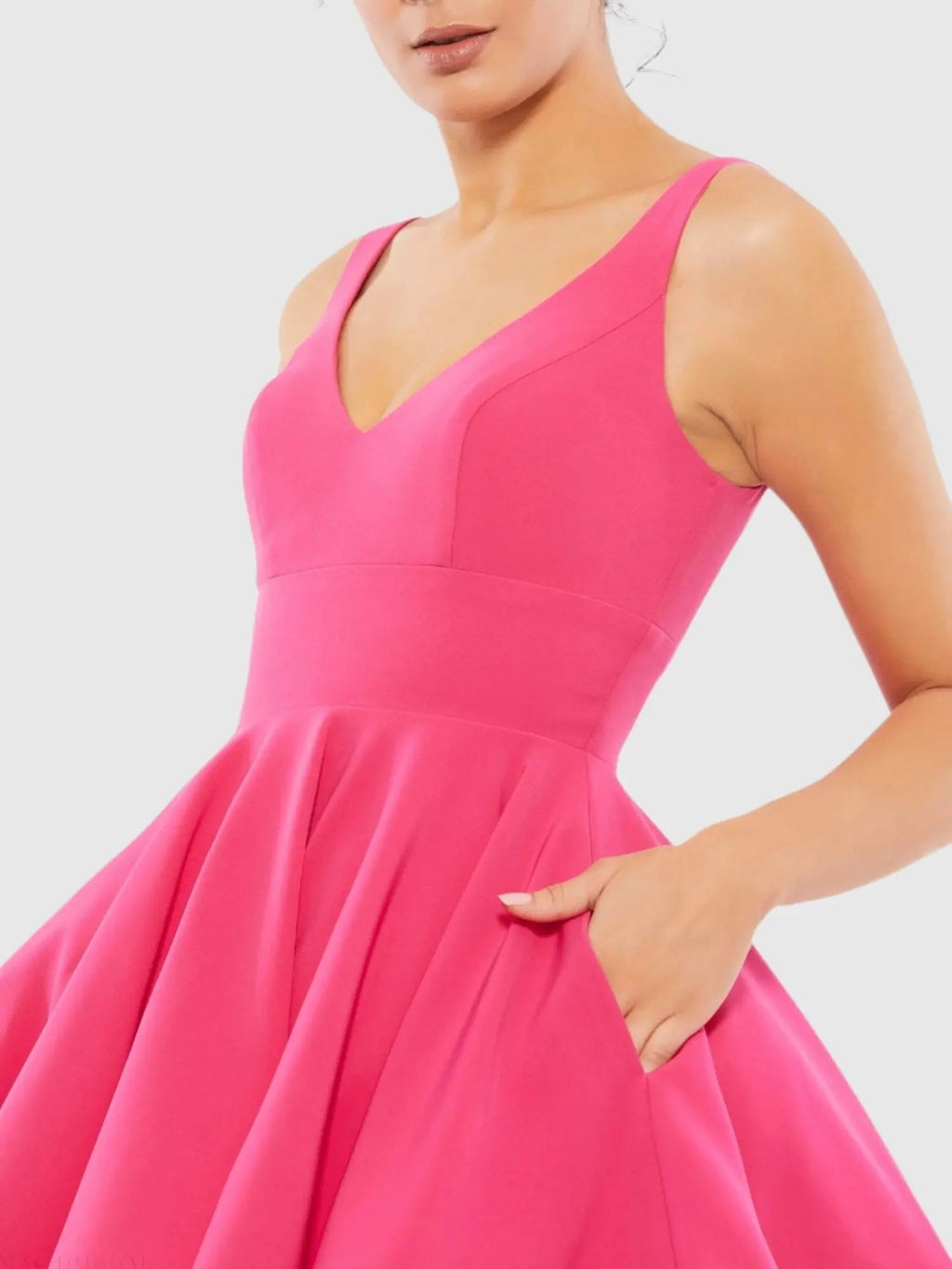 Women's Pink Mini Dress - 48478 Fuchsia