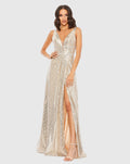 Women's Silver Dress Sequin - Sequined Gown