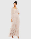 Women's Pink Dress - Pink Ruffle Chiffon