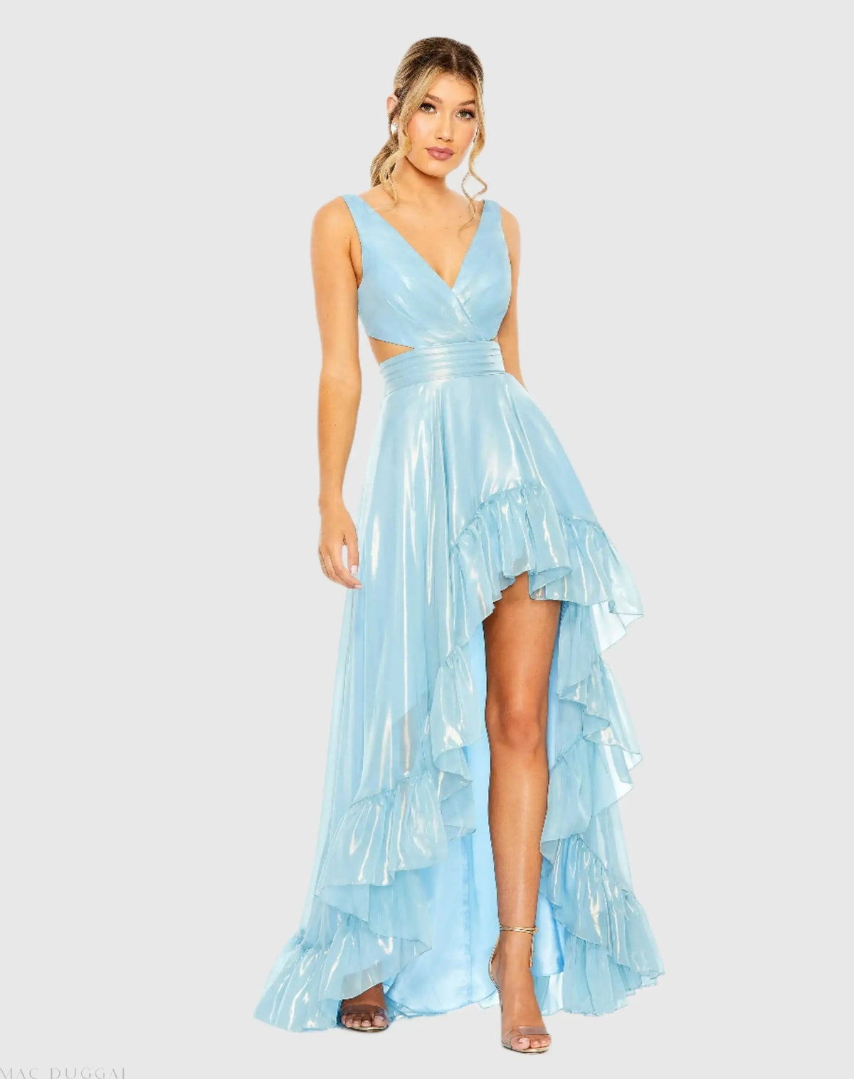 Women's Blue Dress - Powder Blue - 49526 Powder Blue