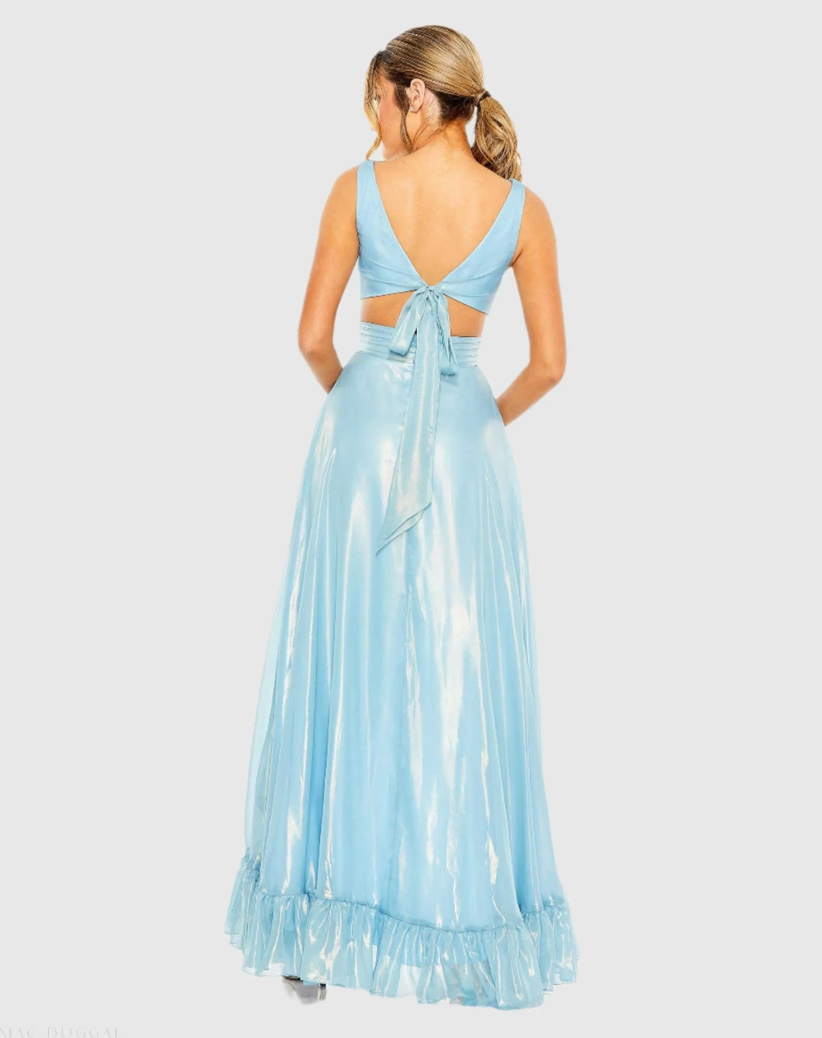 Women's Blue Dress - Powder Blue - 49526 Powder Blue