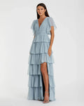 Women's Dress - Ruffle Chiffon