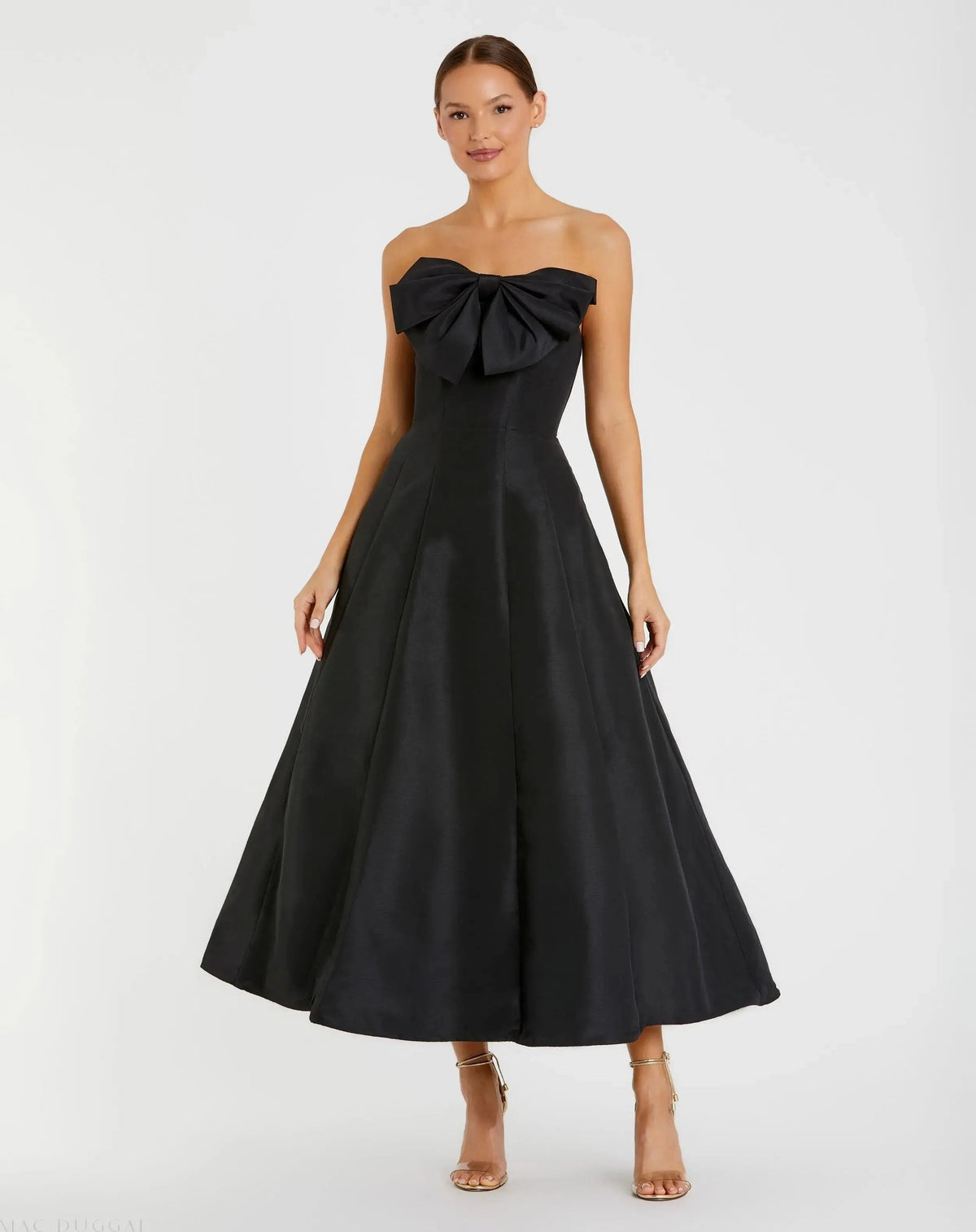 Women's Dress Strapless - Statement Bow