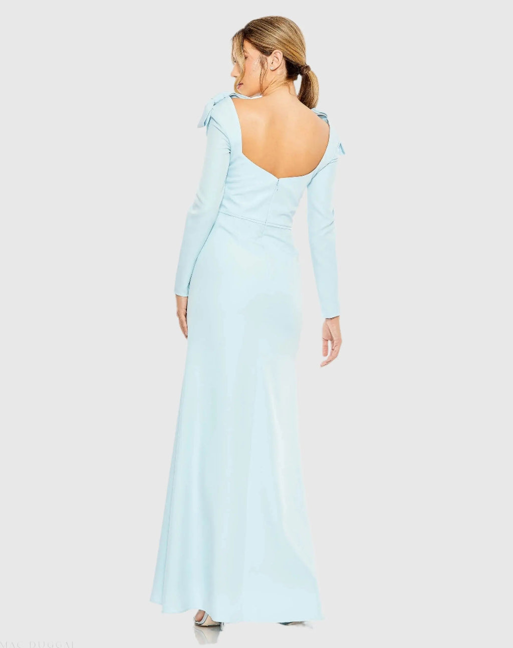 Women's Blue Dress - Shoulder Gown