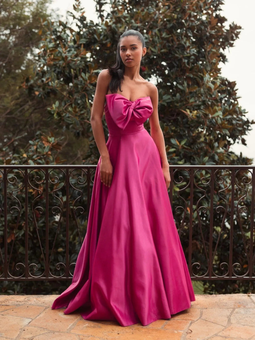 Women's Pink Dress Strapless - Red