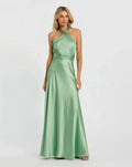 Women's Dress Satin Halter - Satin Gown