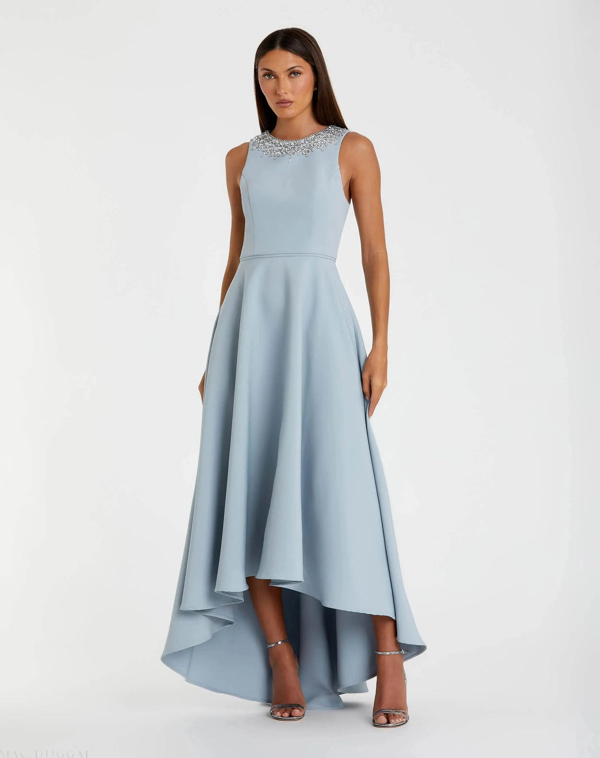 Women's Blue Dress - Blue Asymmetrical