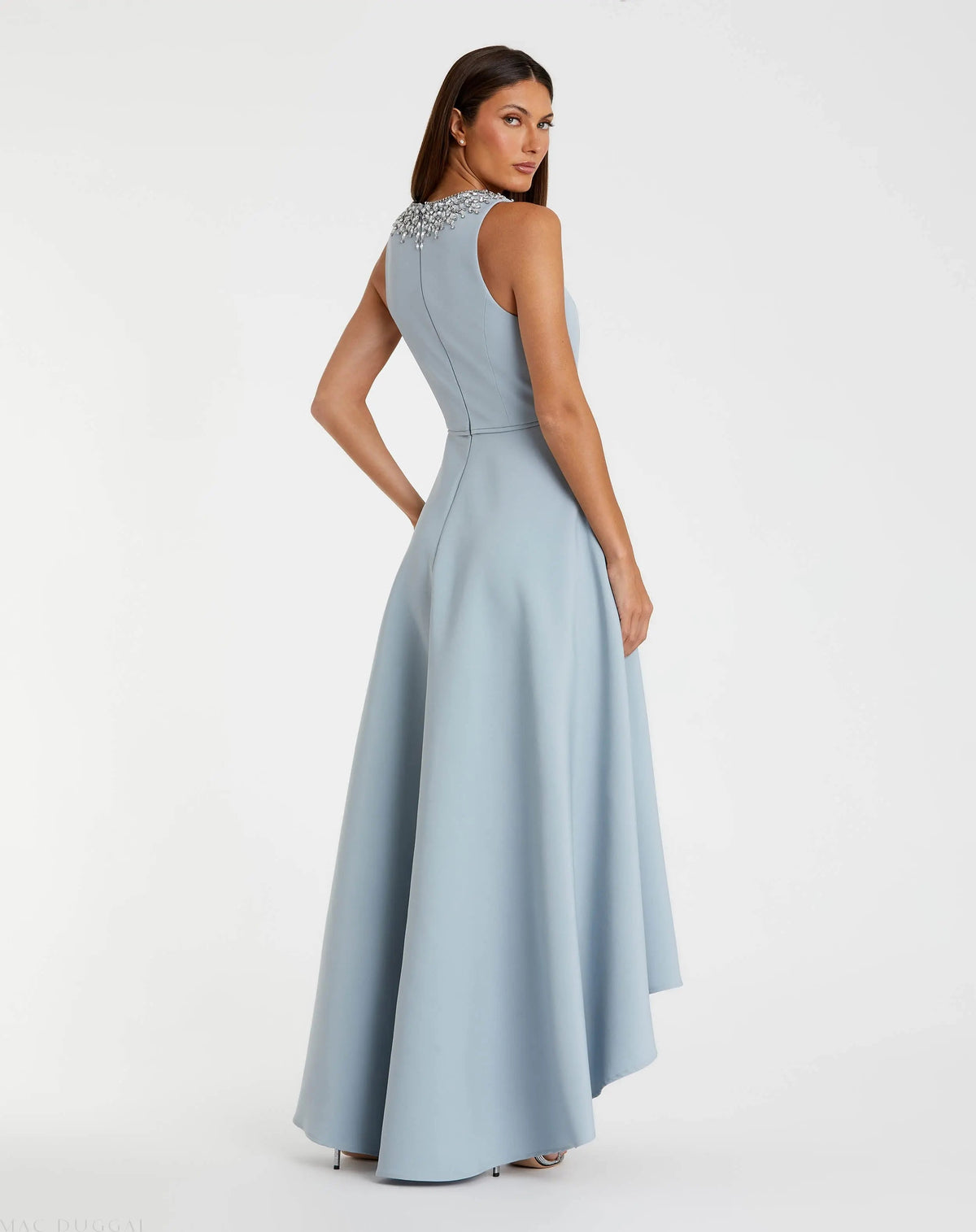 Women's Blue Dress - Blue Asymmetrical