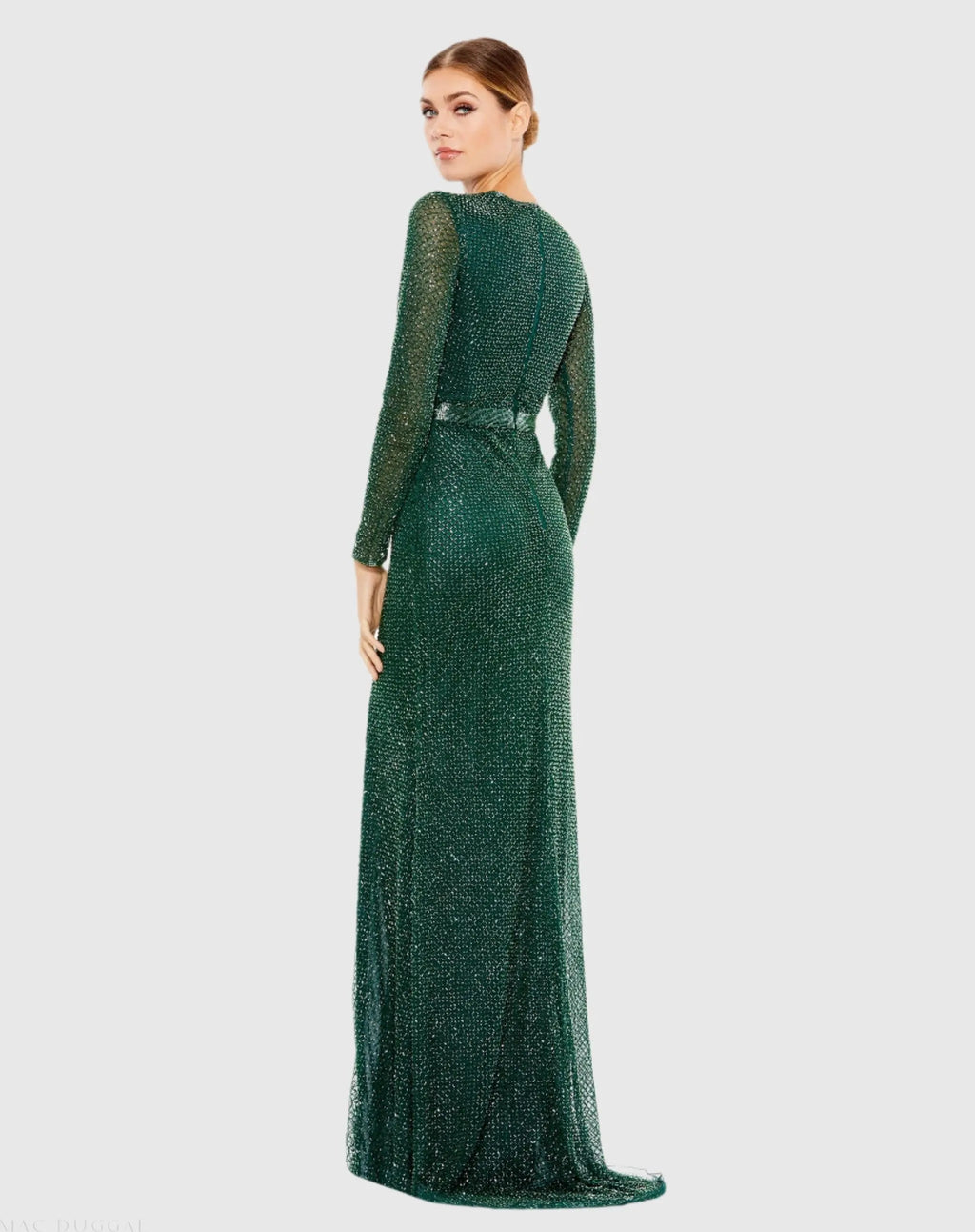 Women's Green Dress - Green Mesh