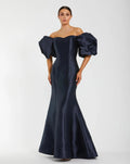 Women's Dress - Sleeve Gown - Puff Sleeve Gown