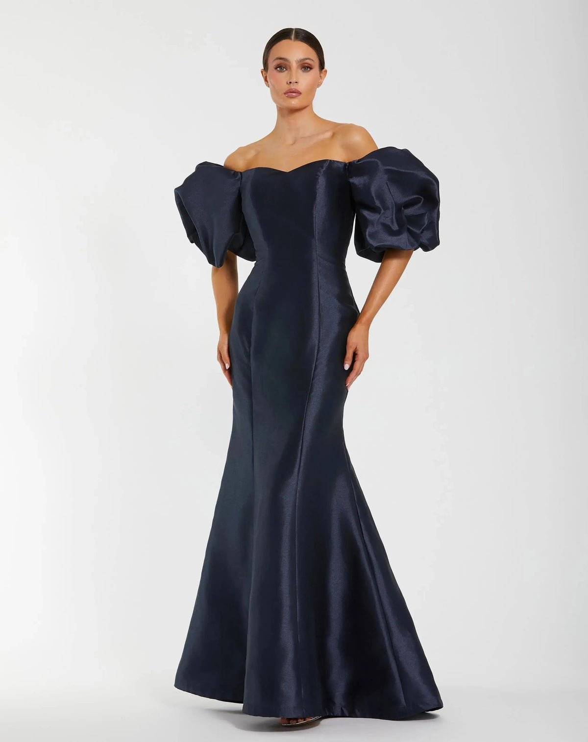 Women's Dress - Sleeve Gown - Puff Sleeve Gown