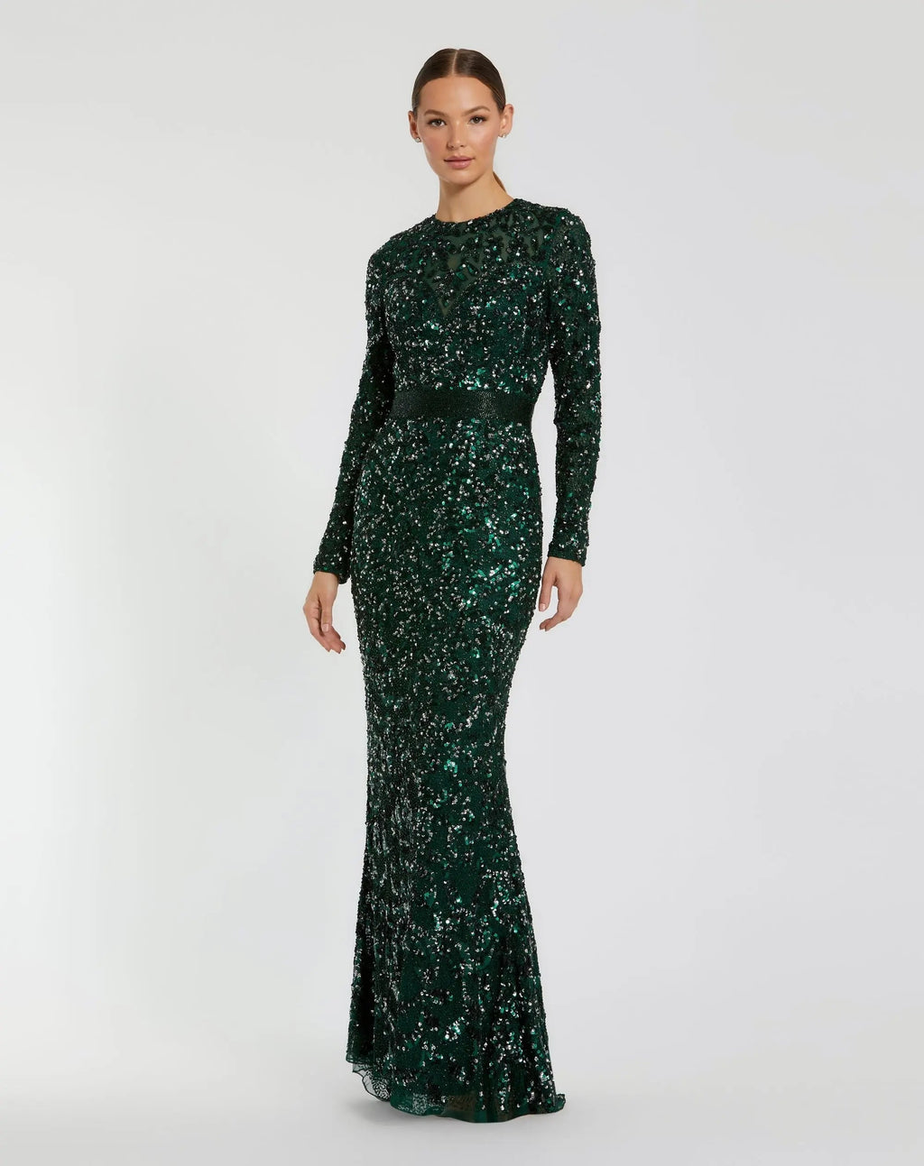 Women's Green Dress - Green Sequin