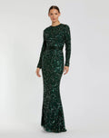 Women's Green Dress - Green Sequin