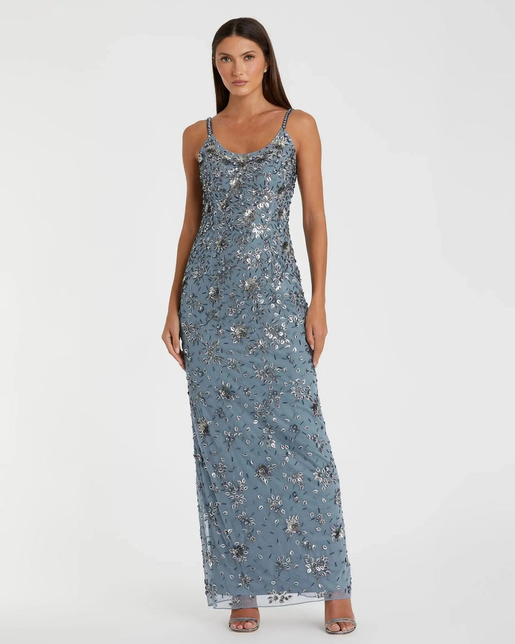 Women's Blue Evening Dress Floral for Evening & Special Occasions