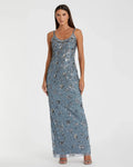 Women's Blue Evening Dress Floral for Evening & Special Occasions