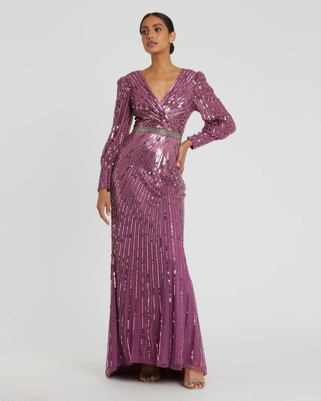 Women's Purple Dress Sequin - 5501