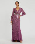 Women's Purple Dress Sequin - 5501