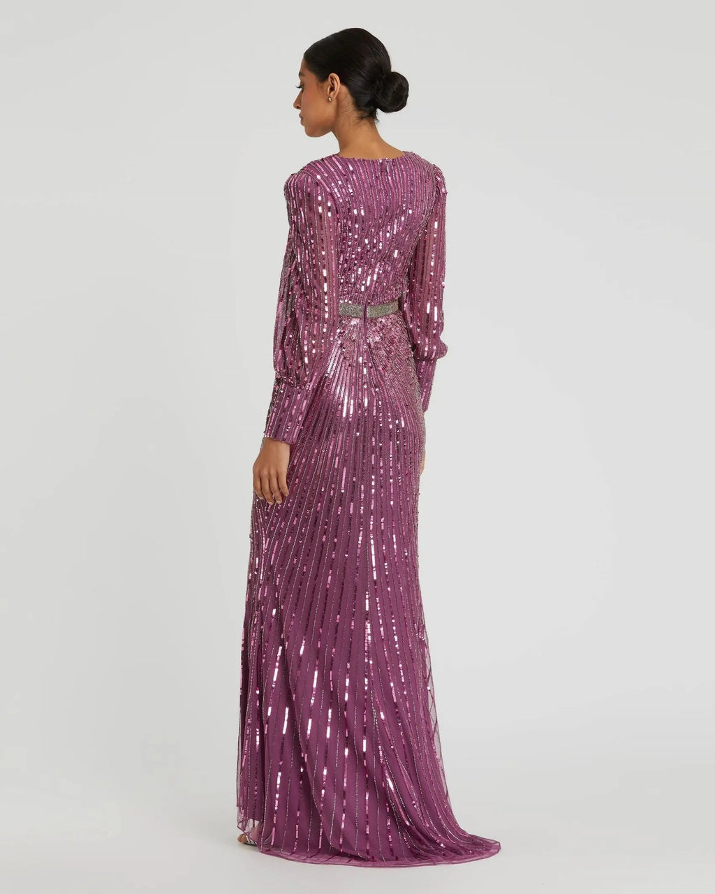 Women's Purple Dress Sequin - 5501