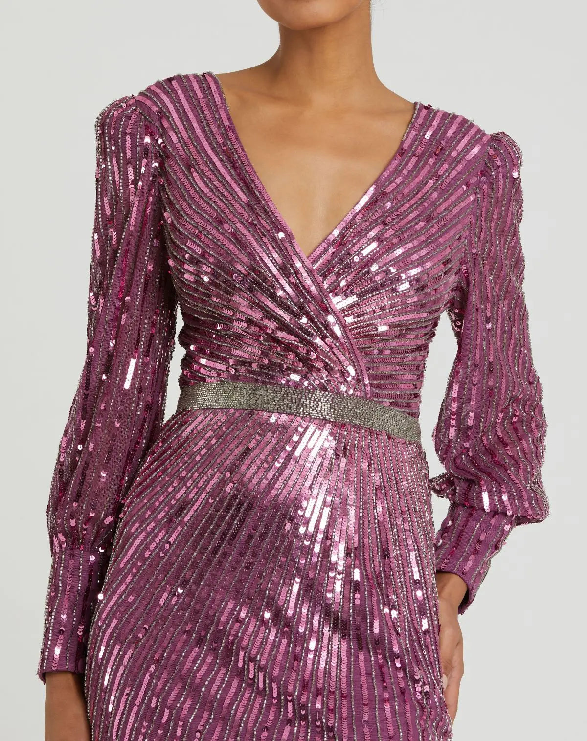 Women's Purple Dress Sequin - 5501