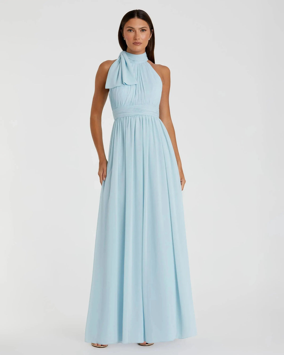 Women's Dress - Pleated Chiffon