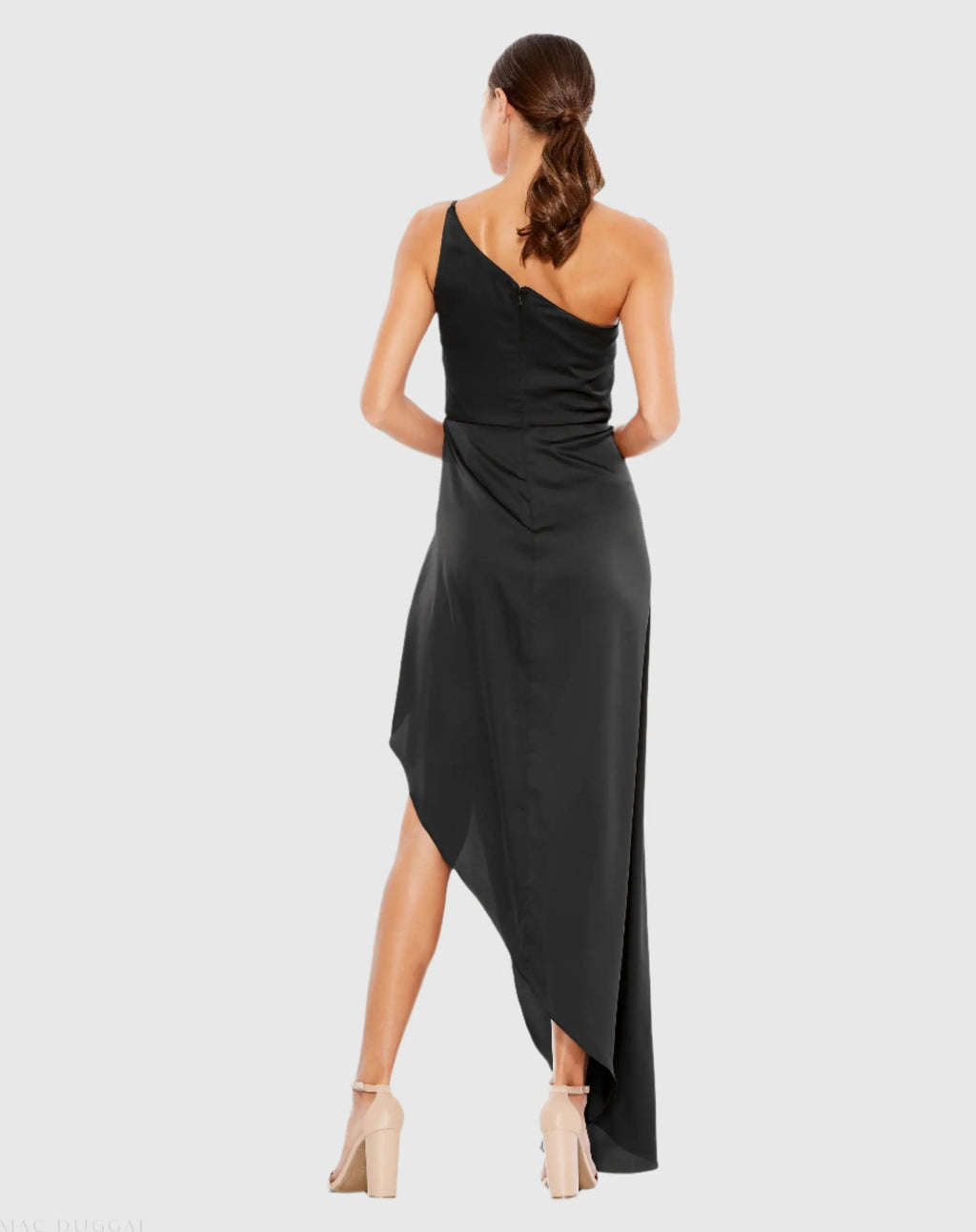 Women's Black Dress One Shoulder - 70177 Black