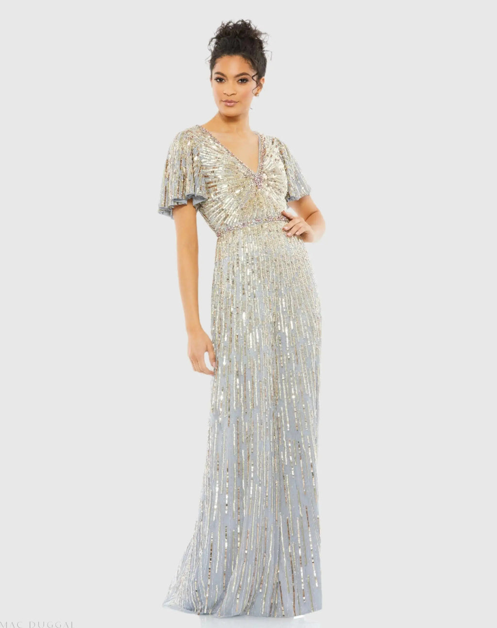 Women's Silver Dress - 5538 Platinum