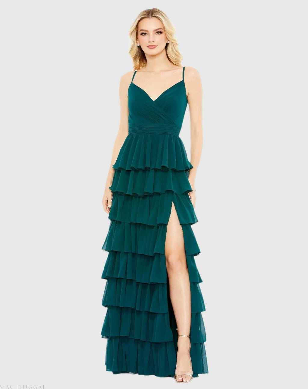 Women's Dress Sleeveless - Ruched Ruffle