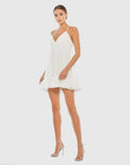 Women's Mini Dress - Ruffle Chiffon