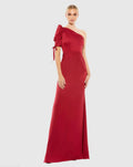 Women's Dress One Shoulder - Trumpet Gown - Sleeve Trumpet Gown