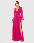 Women's Purple Dress - Purple Chiffon