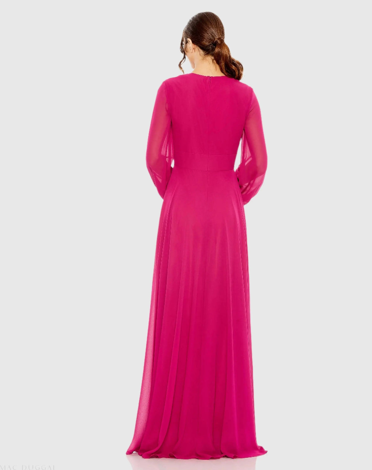 Women's Purple Dress - Purple Chiffon
