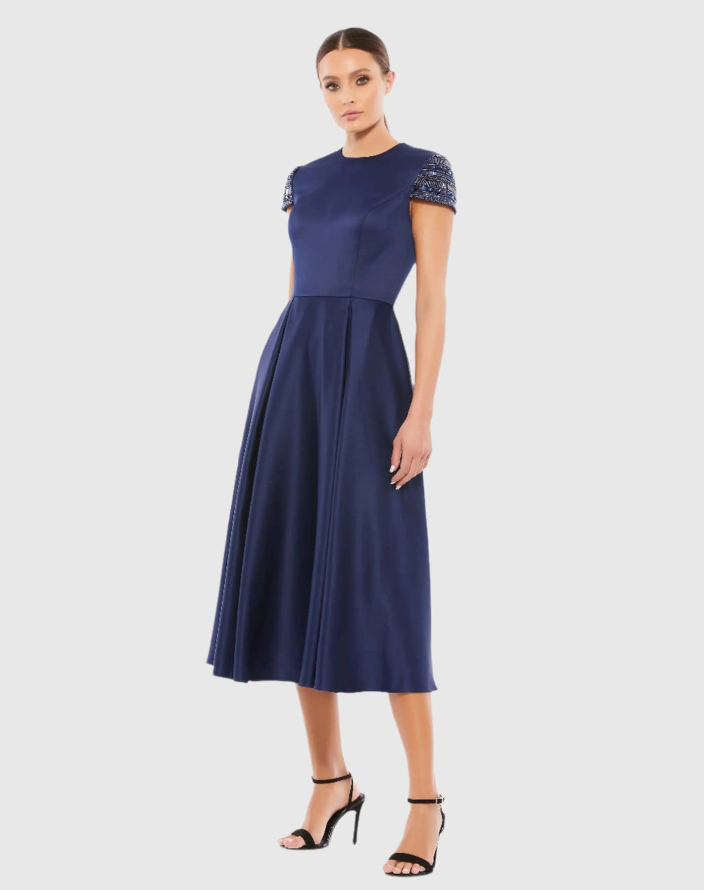 Women's Dress - Satin Sequin