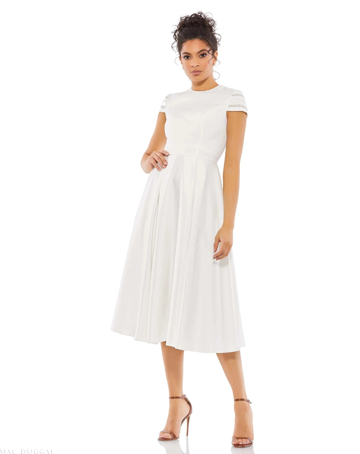 Women's Dress - Satin Sequin