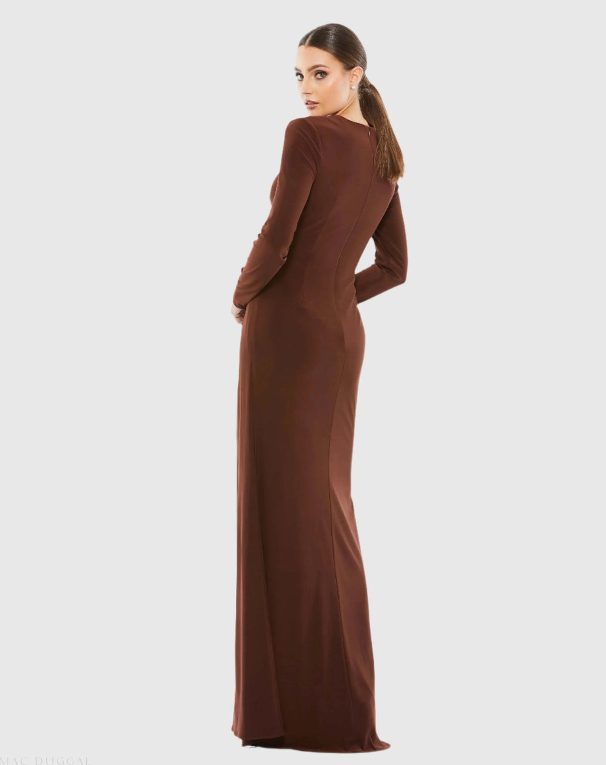 Women's Brown Dress - Brown Cutout