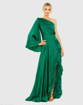 Women's Dress - Hem Gown - Ruffle Hem Gown