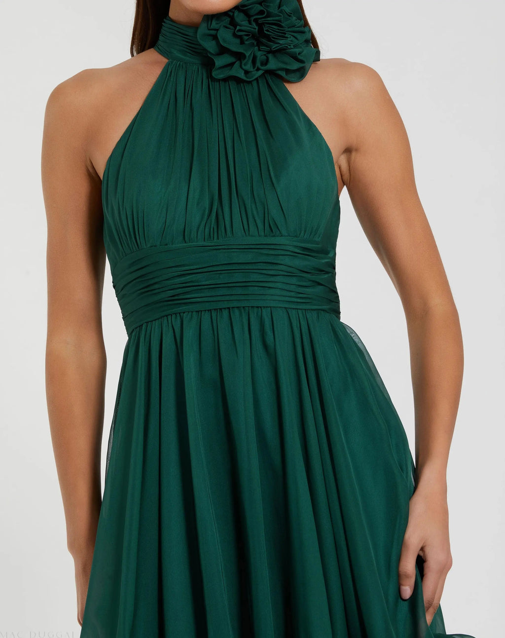 Women's Green Mini Dress Sleeveless