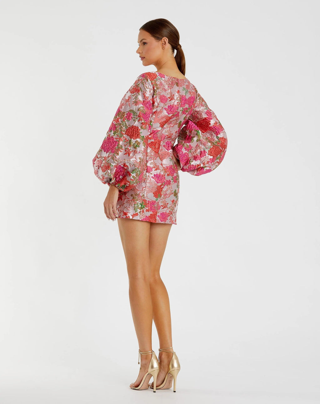 Women's Pink Mini Dress Floral - Pink