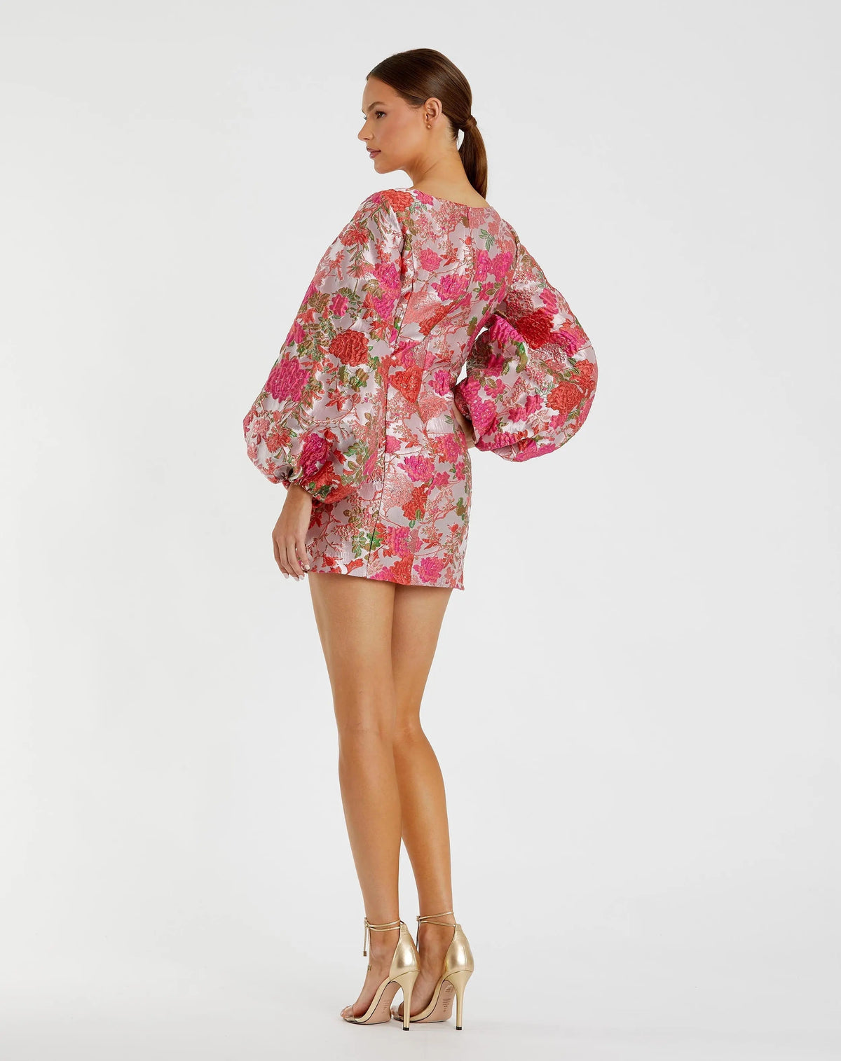 Women's Pink Mini Dress Floral - Pink