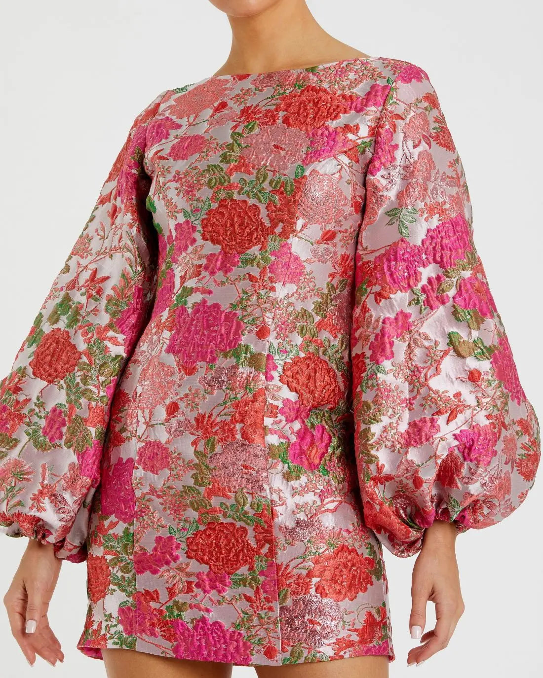 Women's Pink Mini Dress Floral - Pink