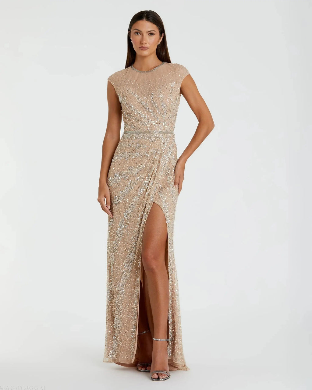 Women's Beige Dress - 5619 Nude