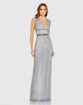 Women's Silver Dress - Black Sequin Mesh