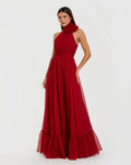 Women's Red Evening Dress Sleeveless for Evening & Special Occasions